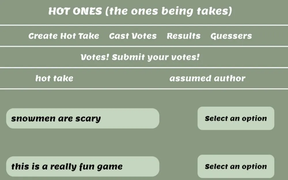Hero image for Hot Takes